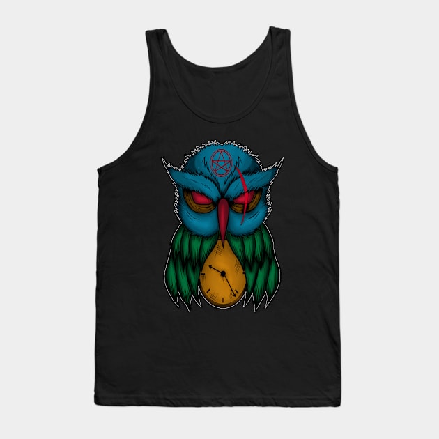 owl clock Tank Top by ZEXXX Clothing